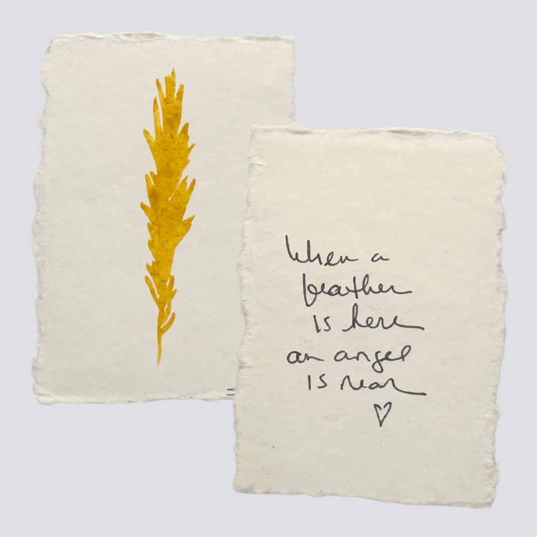 Medium Marigold Angel Feather