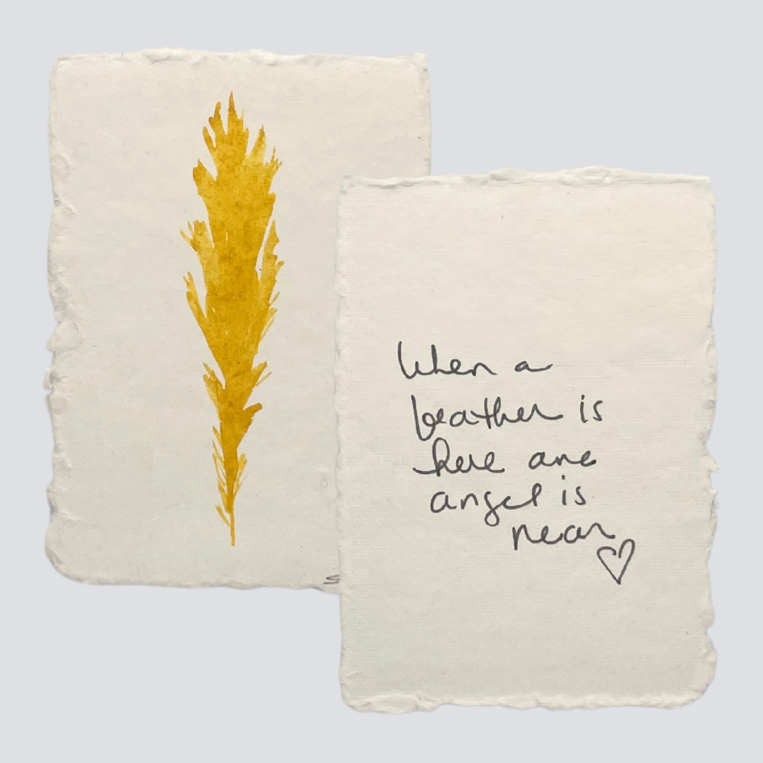 Medium Golden Honey Angel Feather