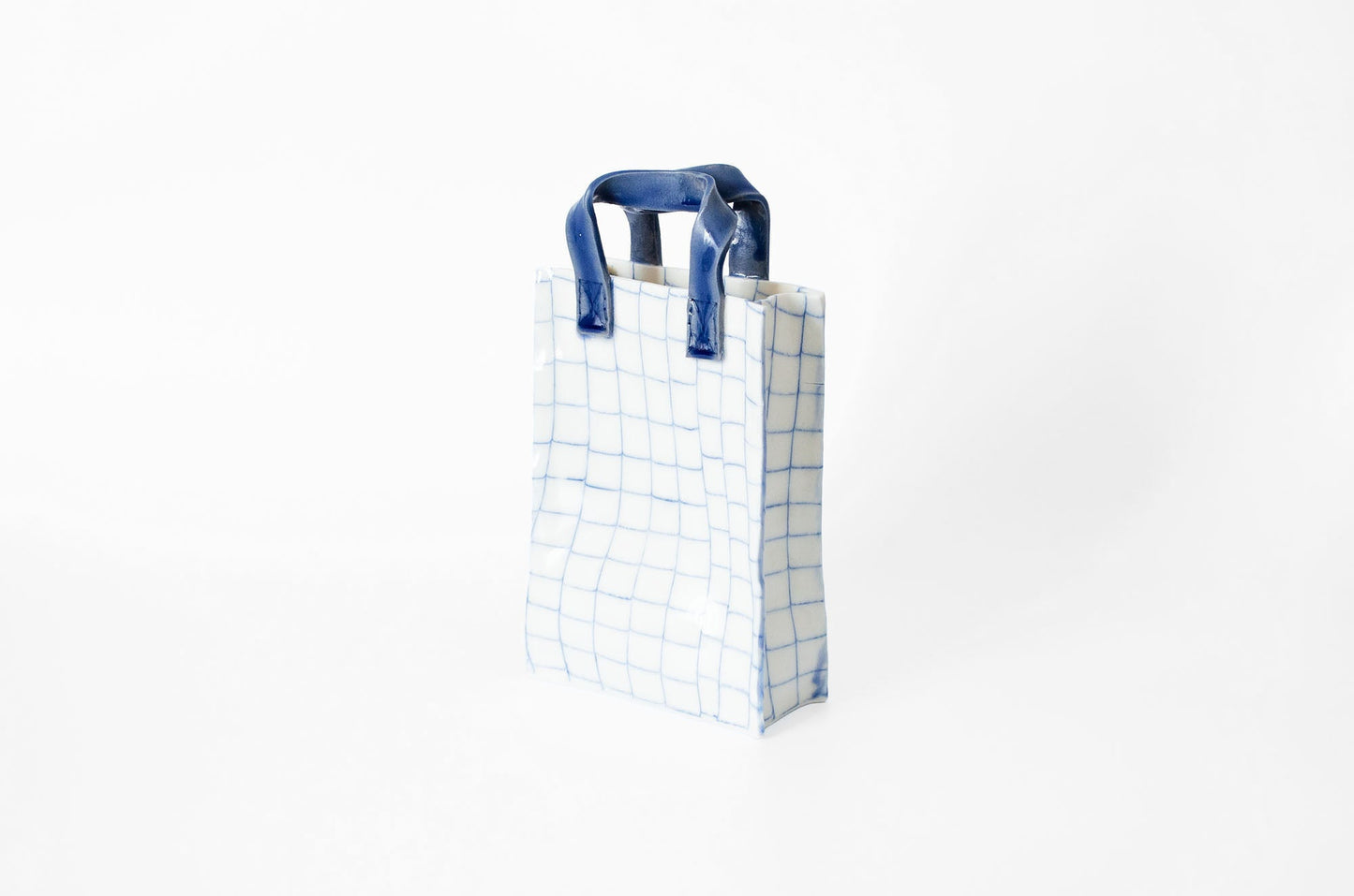 Nerikomi Handbag-Shaped Vase