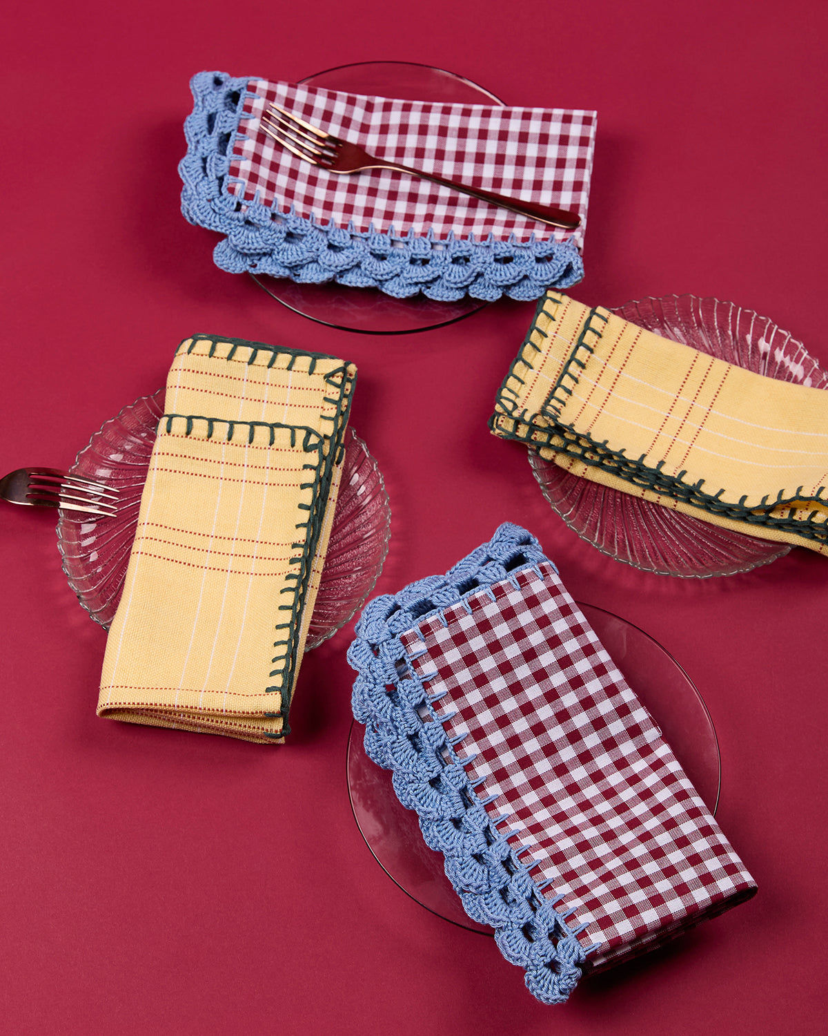 Diente de Perro Hand-Embroidered Napkins - Arte House