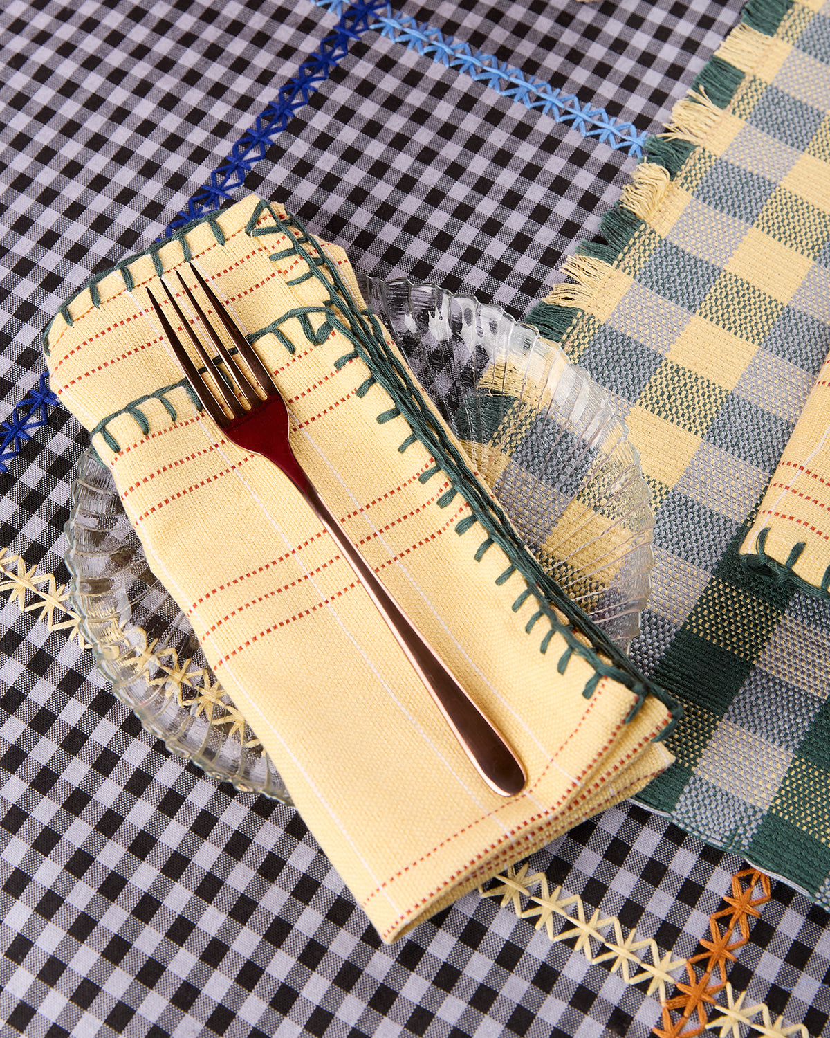 Diente de Perro Hand-Embroidered Napkins - Arte House