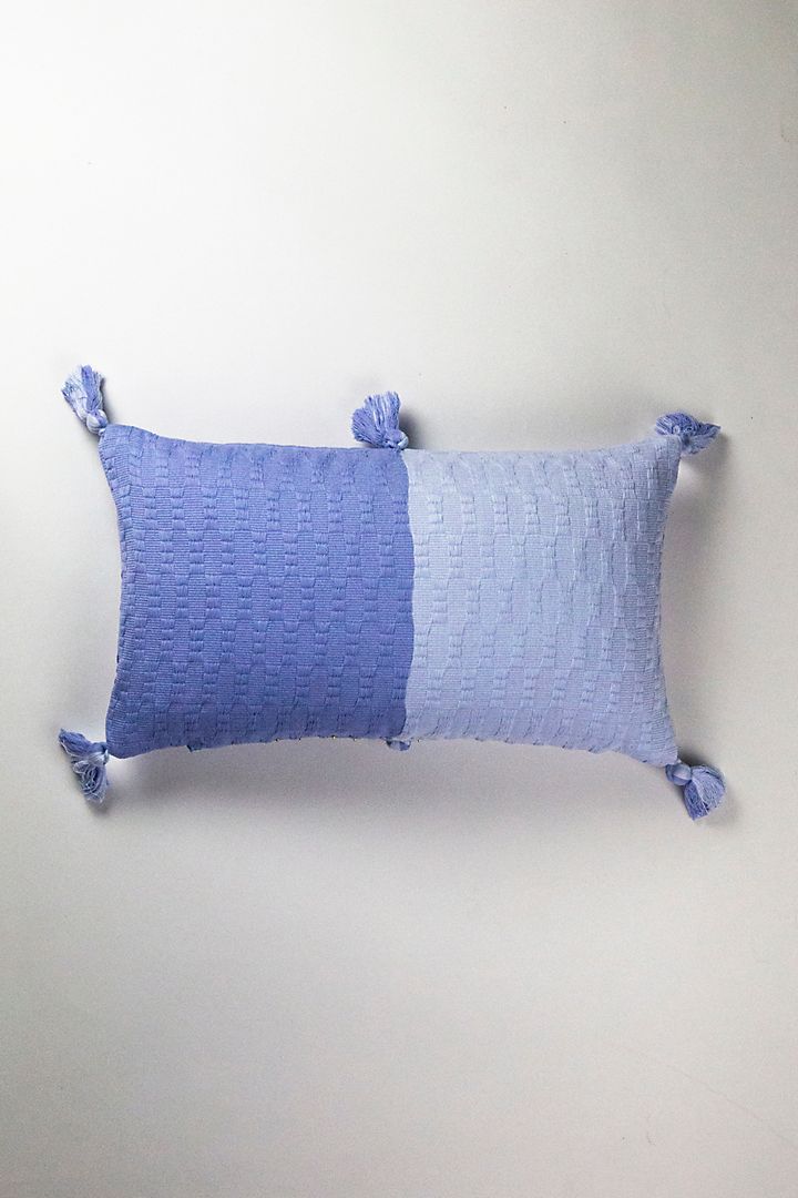 Antigua Pillow - Periwinkle Colorblocked