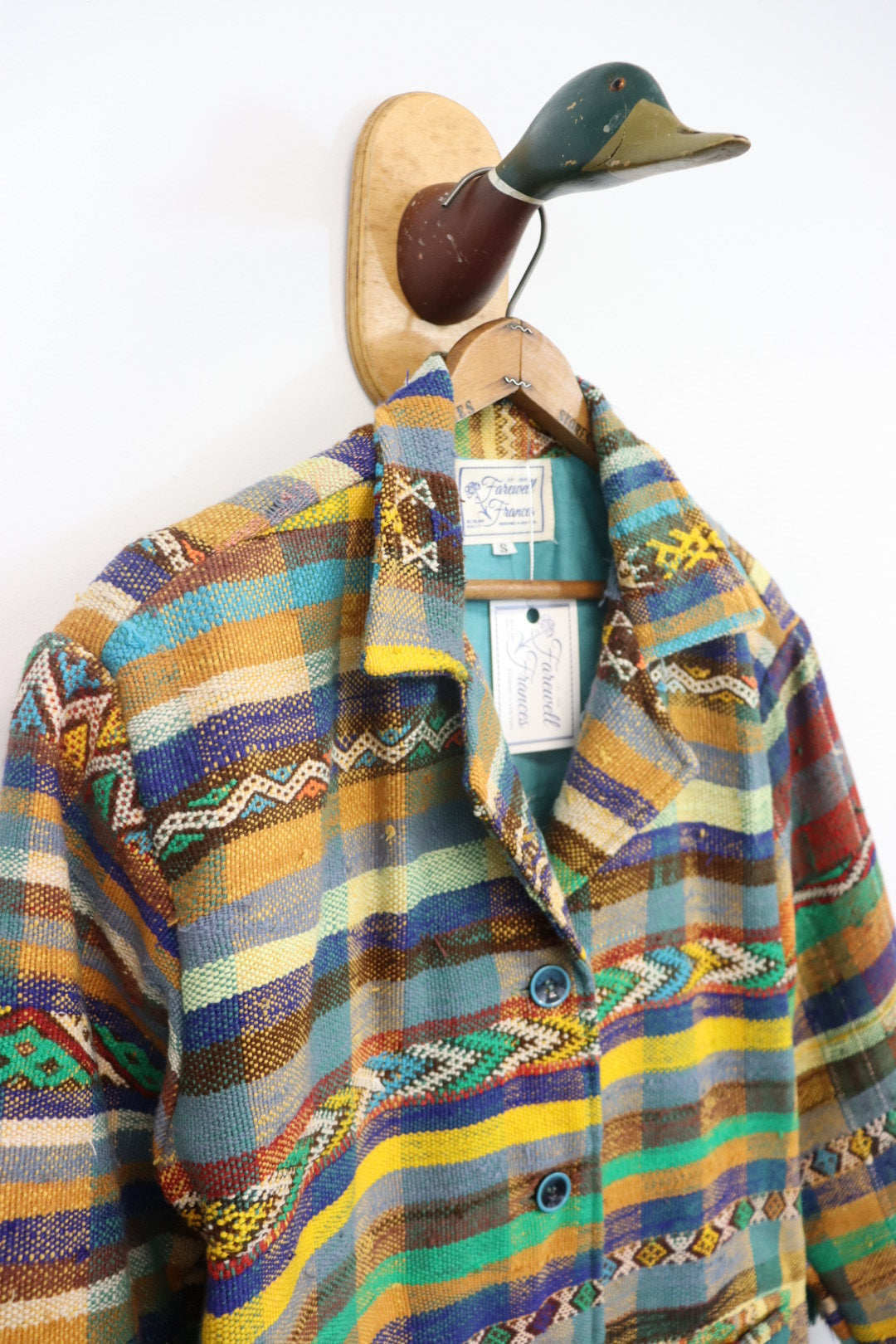 Eliza Berber Fringed Coat Sz S EC1 - Arte House