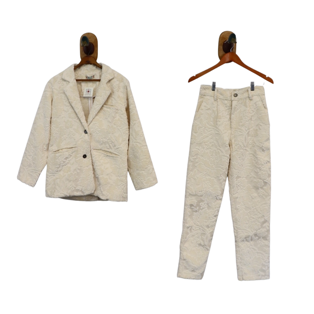 Sloan Velvet Blazer and Pleated Trouser Set Sz S SBS5 - Arte House