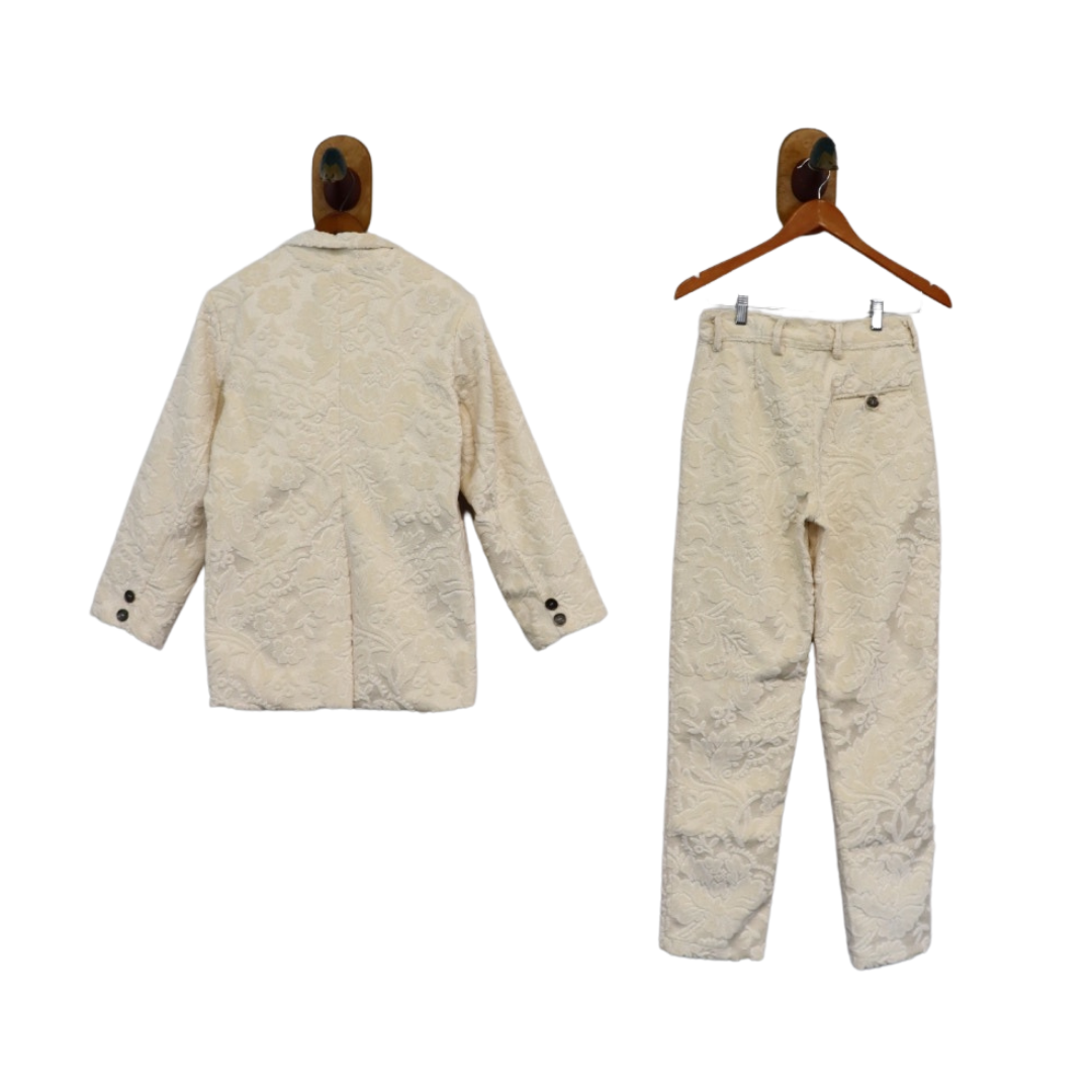 Sloan Velvet Blazer and Pleated Trouser Set Sz S SBS5 - Arte House