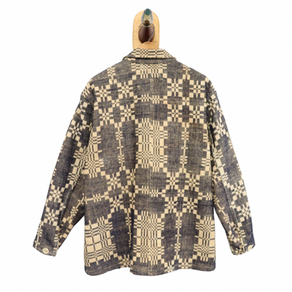 Wool Coverlet Claude Coat Sz L CC8