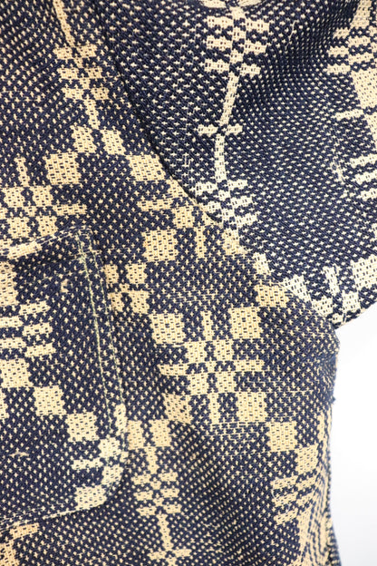Wool Coverlet Claude Coat Sz L CC8