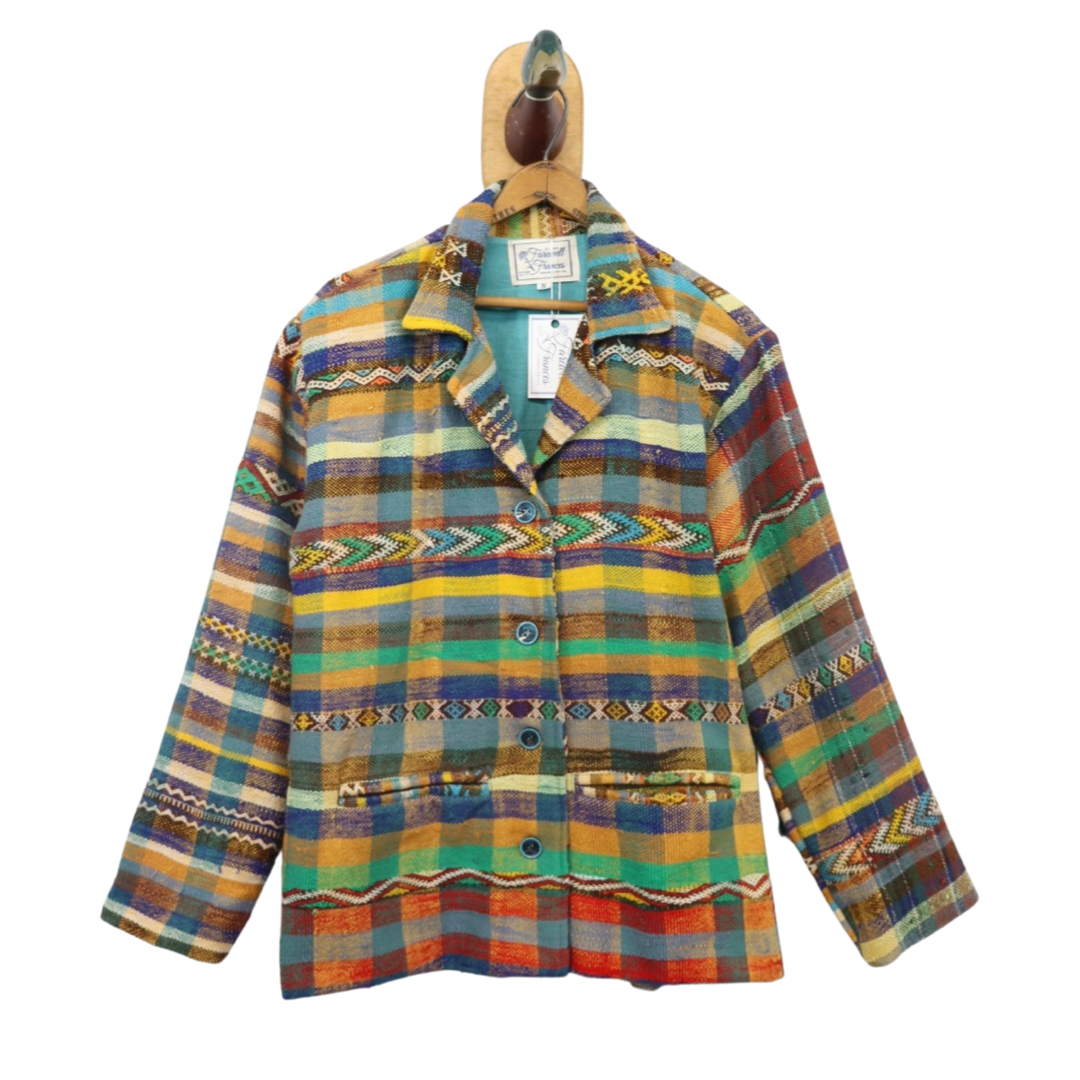 Eliza Berber Fringed Coat Sz S EC1 - Arte House