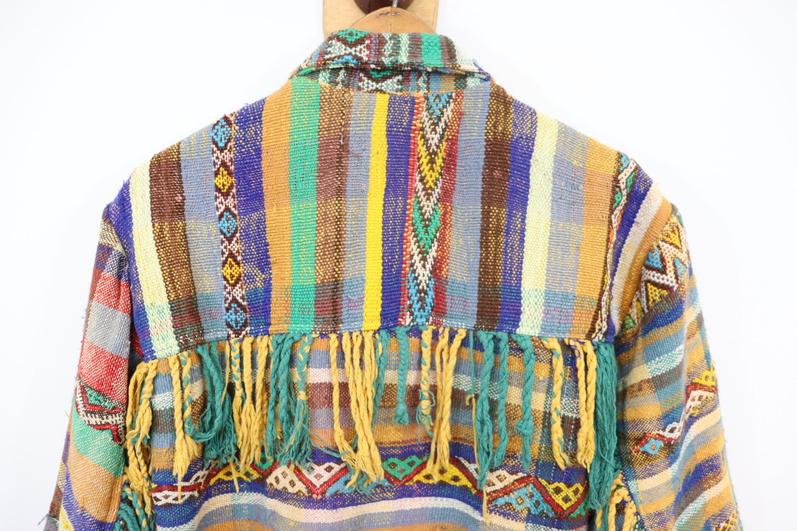 Eliza Berber Fringed Coat Sz S EC1 - Arte House