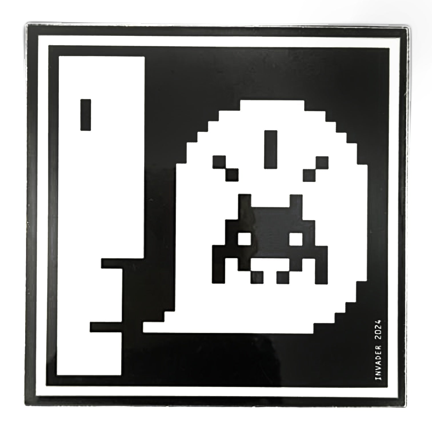 Invader Was Here Sticker