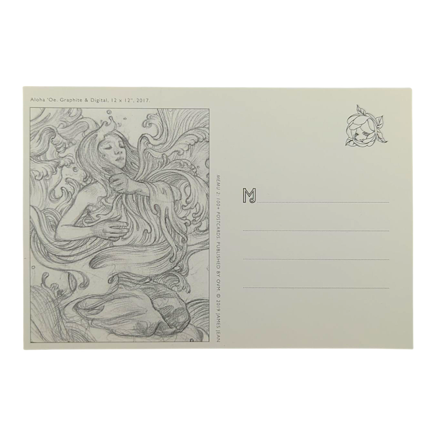 James Jean "Aloha 'Oe" Postcard