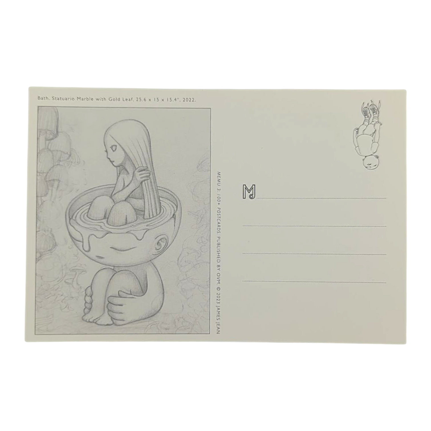 James Jean "Bath” Postcard