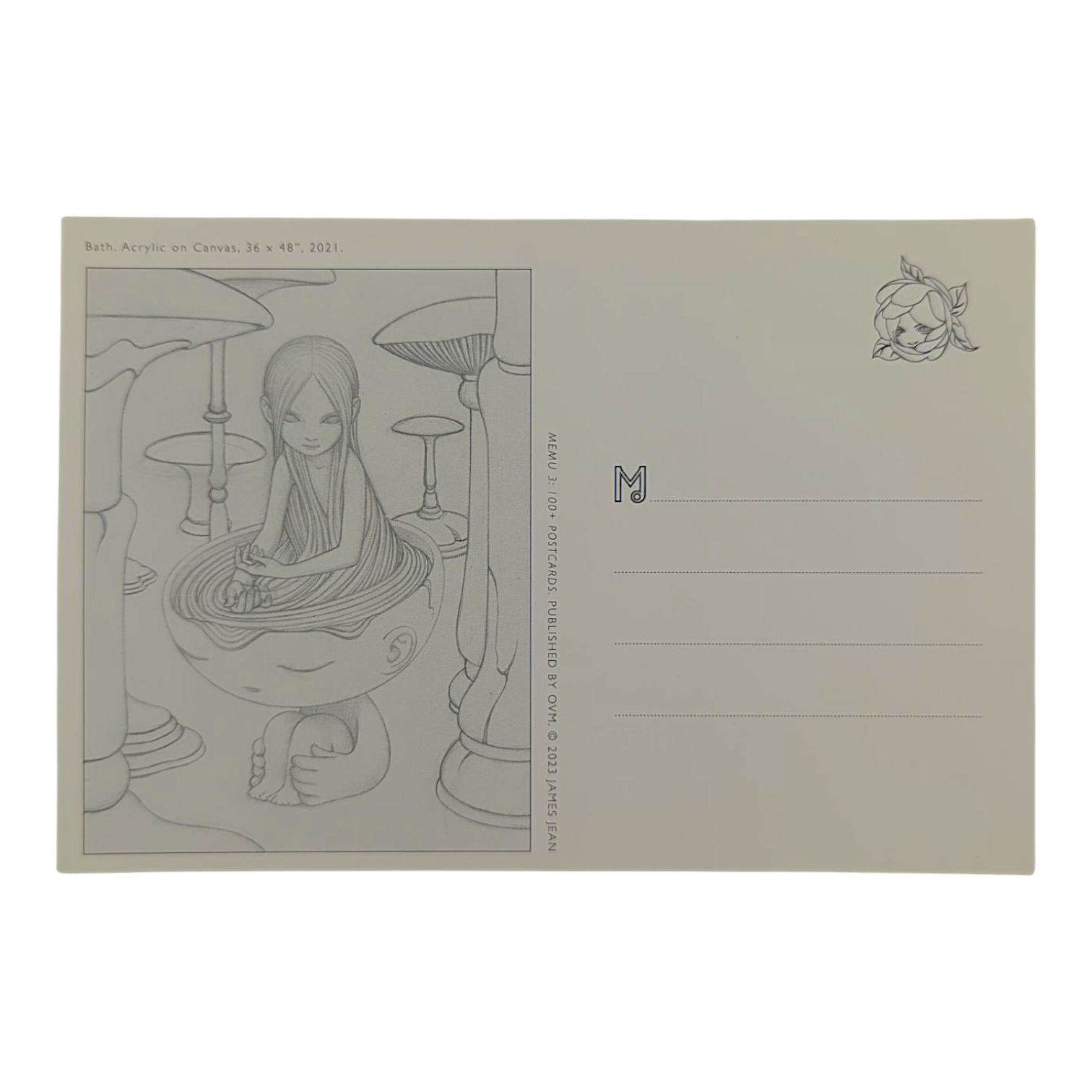 James Jean "Bath” Postcard - Arte House