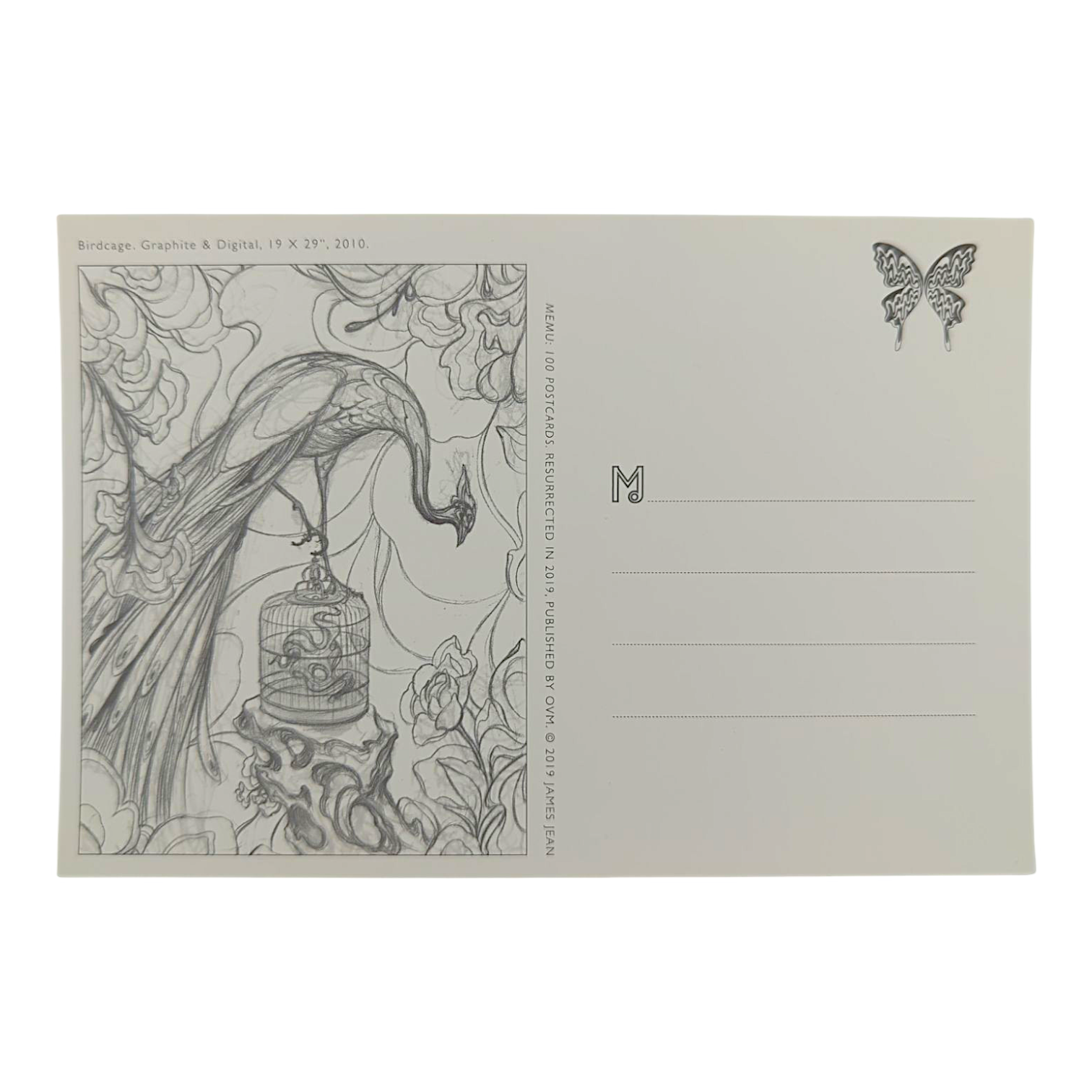 James Jean "Birdcage” Postcard