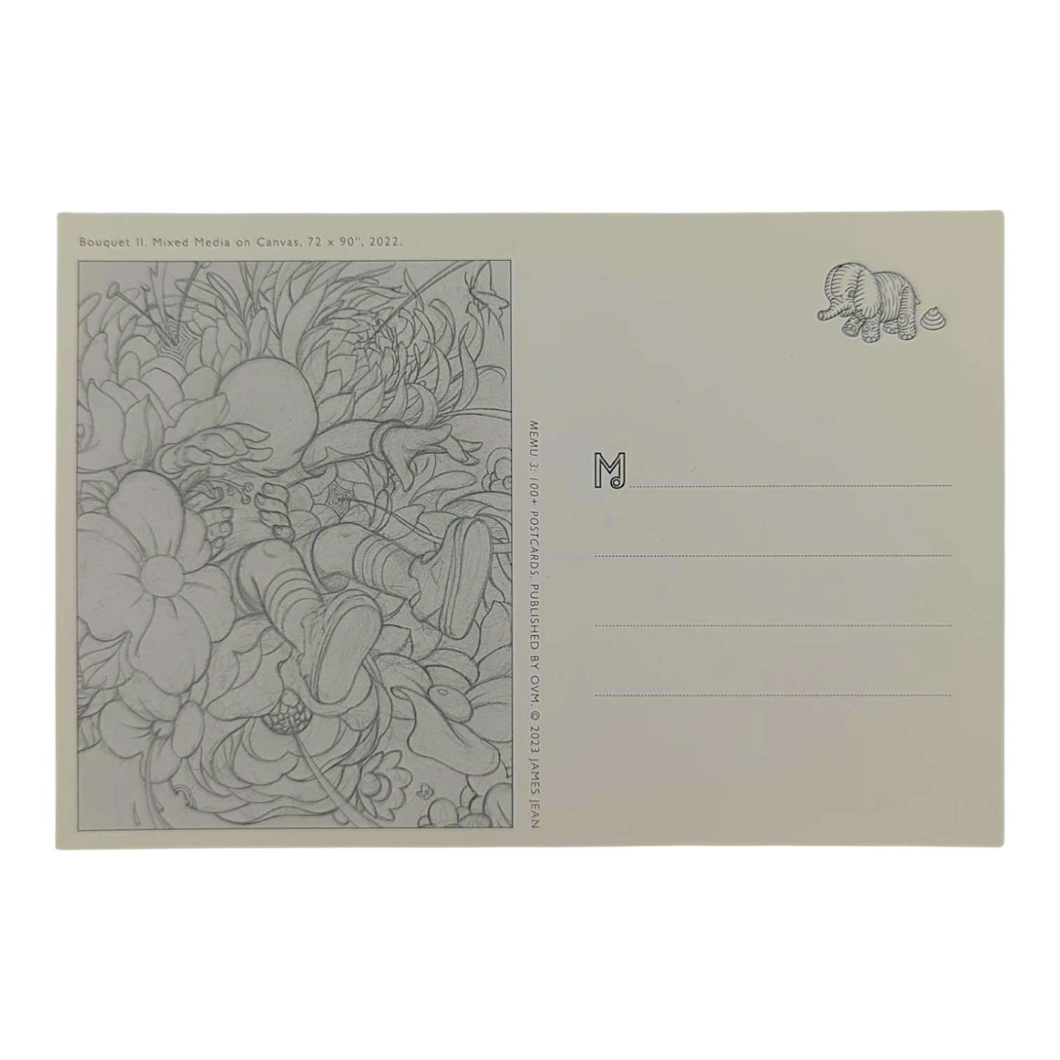 James Jean "Bouquet II” Postcard - Arte House
