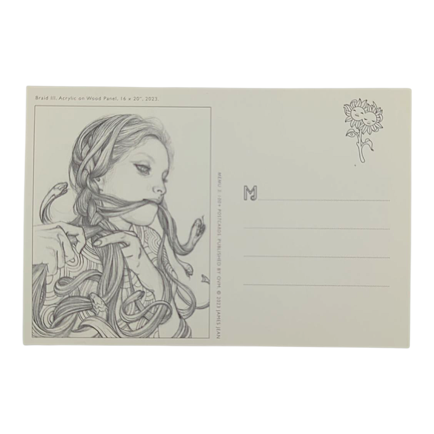 James Jean "Braid III” Postcard - Arte House