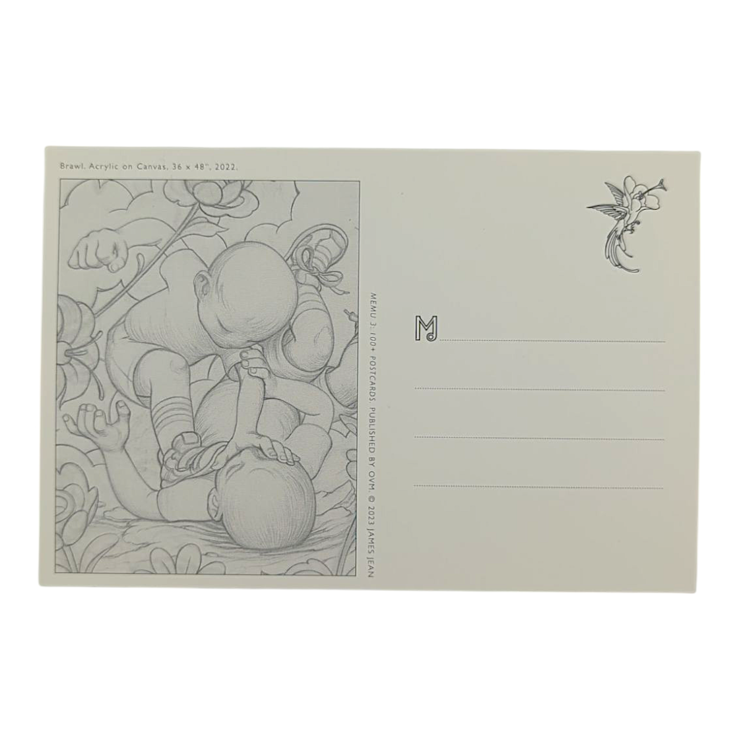 James Jean "Brawl” Postcard - Arte House