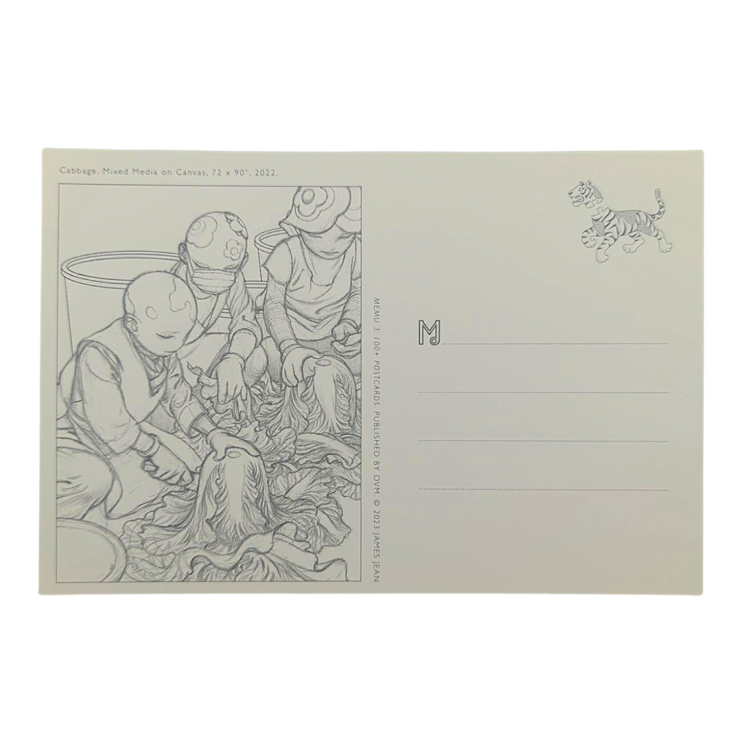 James Jean "Cabbage" Postcard
