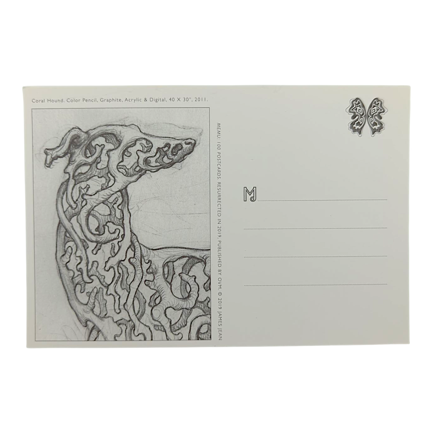 James Jean "Coral Hound" Postcard