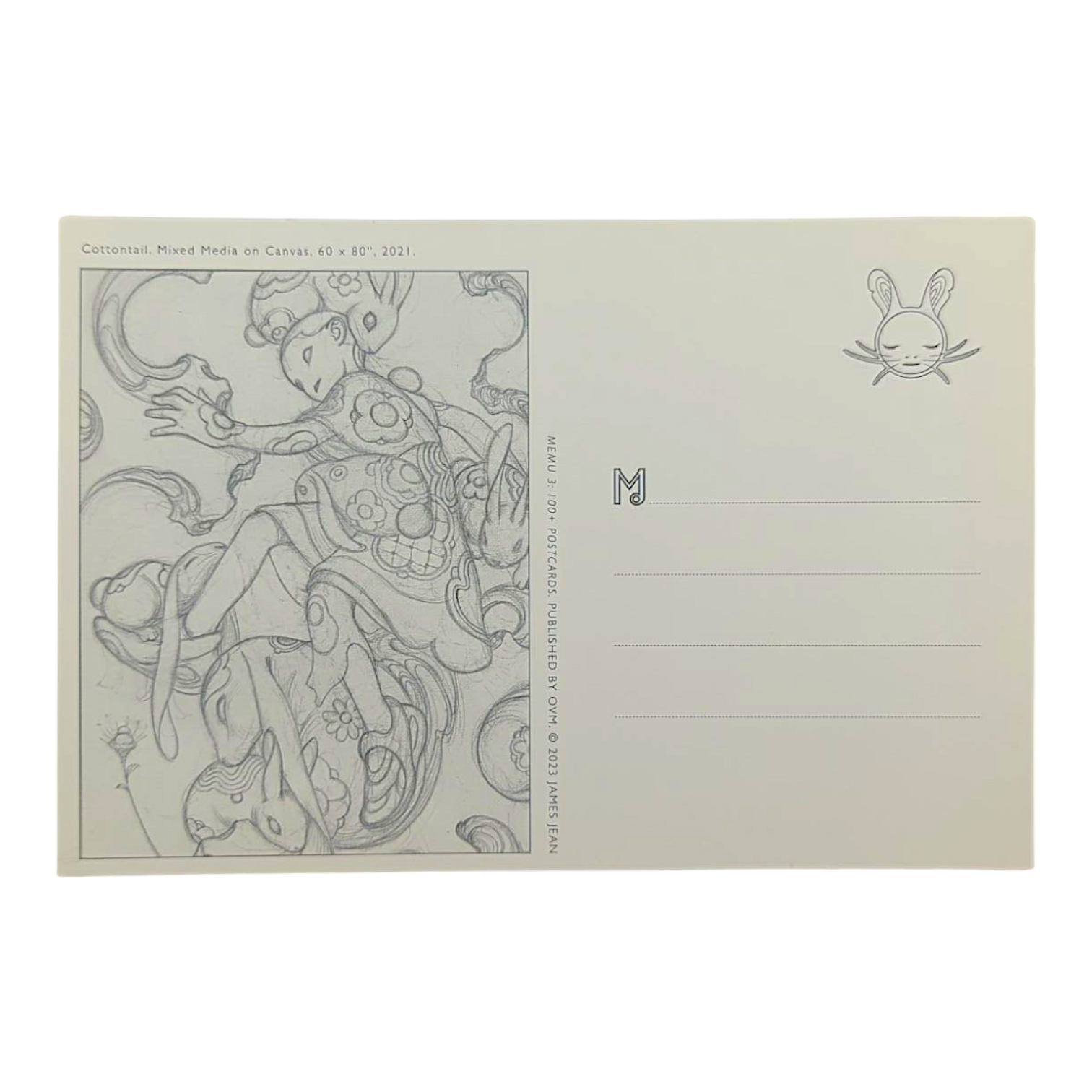 James Jean "Cottontail" Postcard