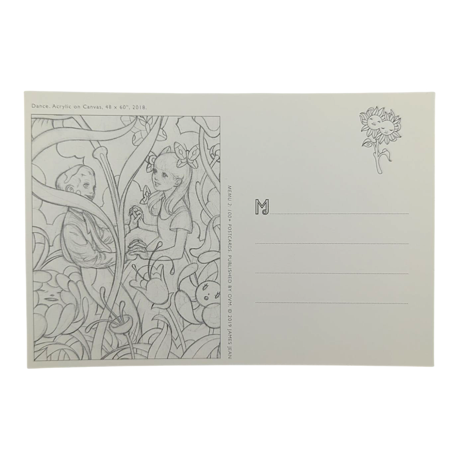 James Jean "Dance" Postcard