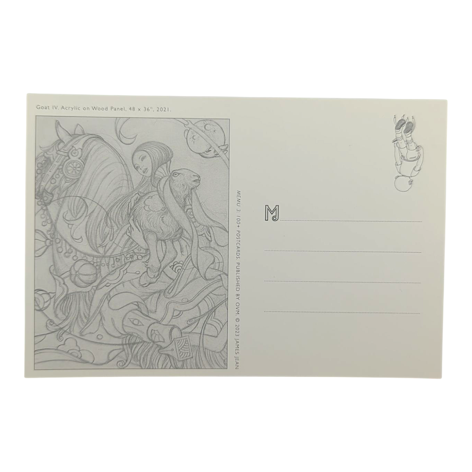 James Jean "Goat IV" Postcard - Arte House