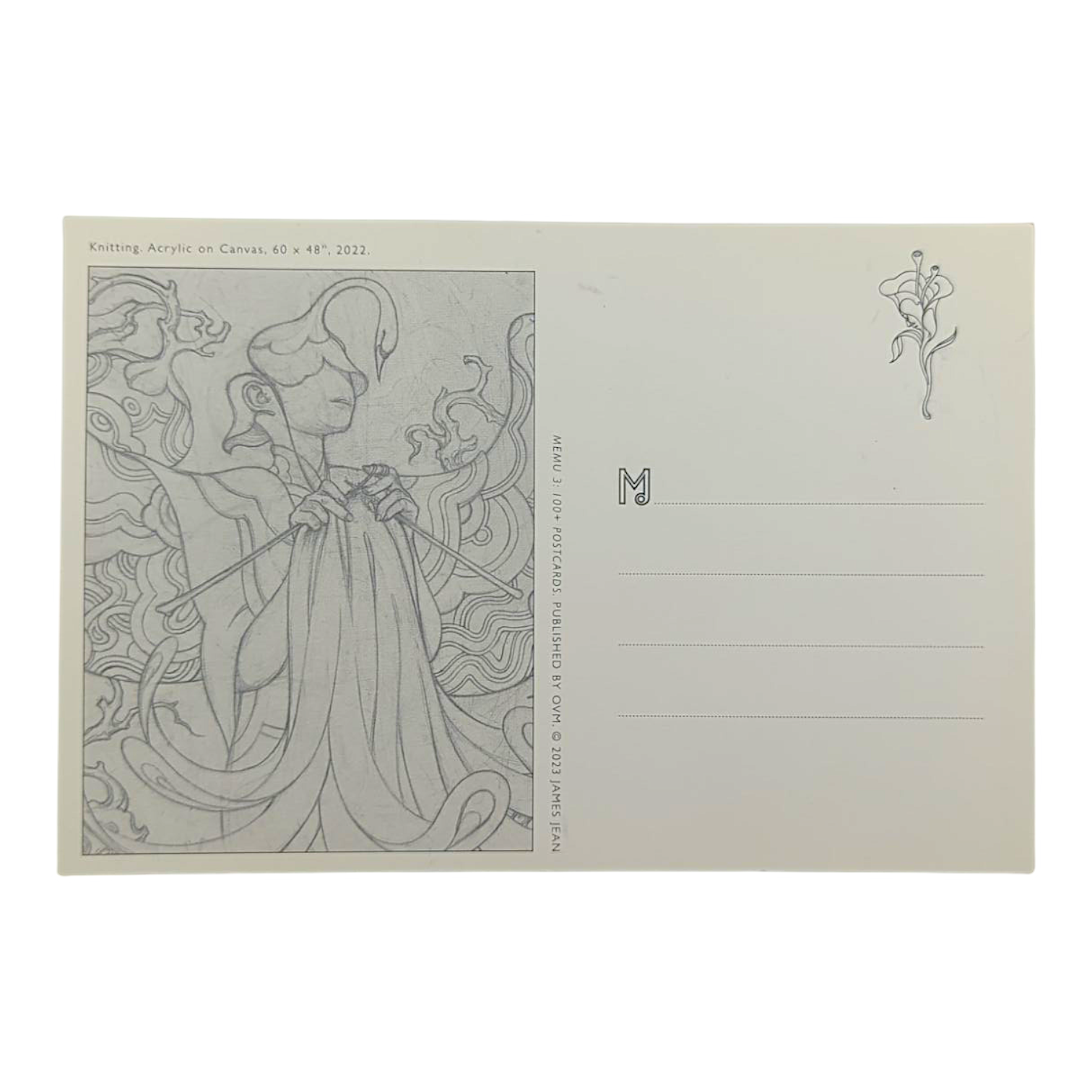 James Jean "Knitting" Postcard - Arte House