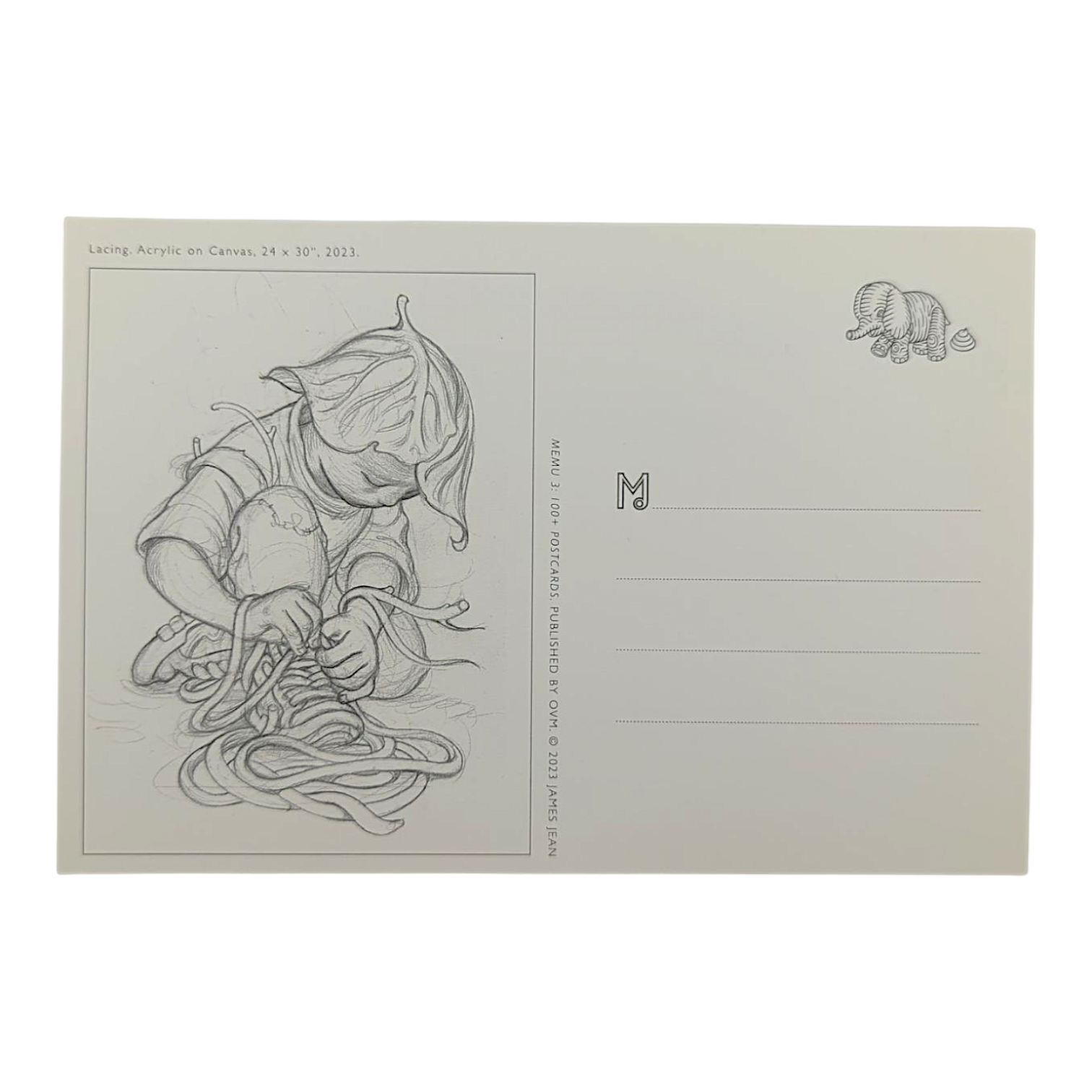James Jean "Lacing" Postcard
