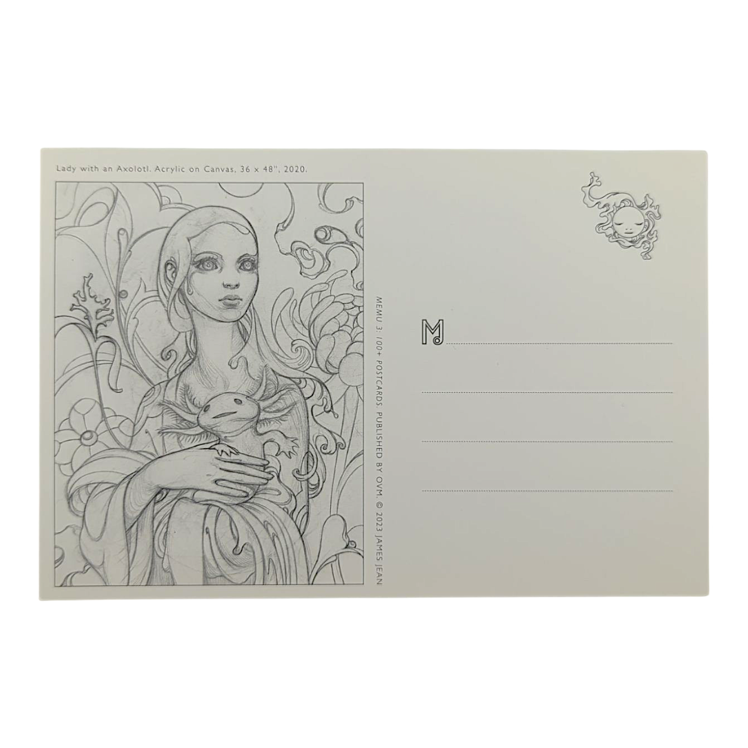 James Jean "Lady with an Axolotl" Postcard - Arte House
