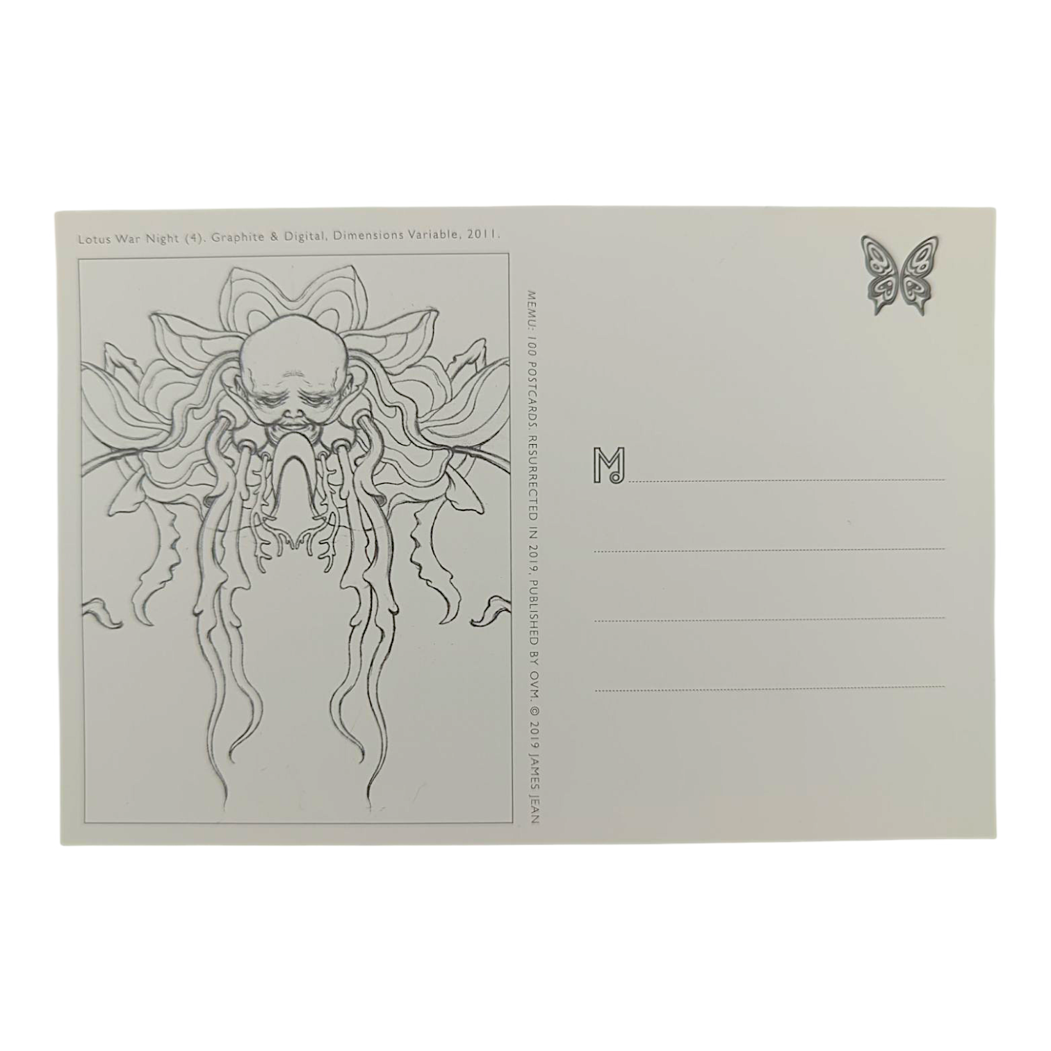 James Jean "Lotus War Night IV" Postcard - Arte House