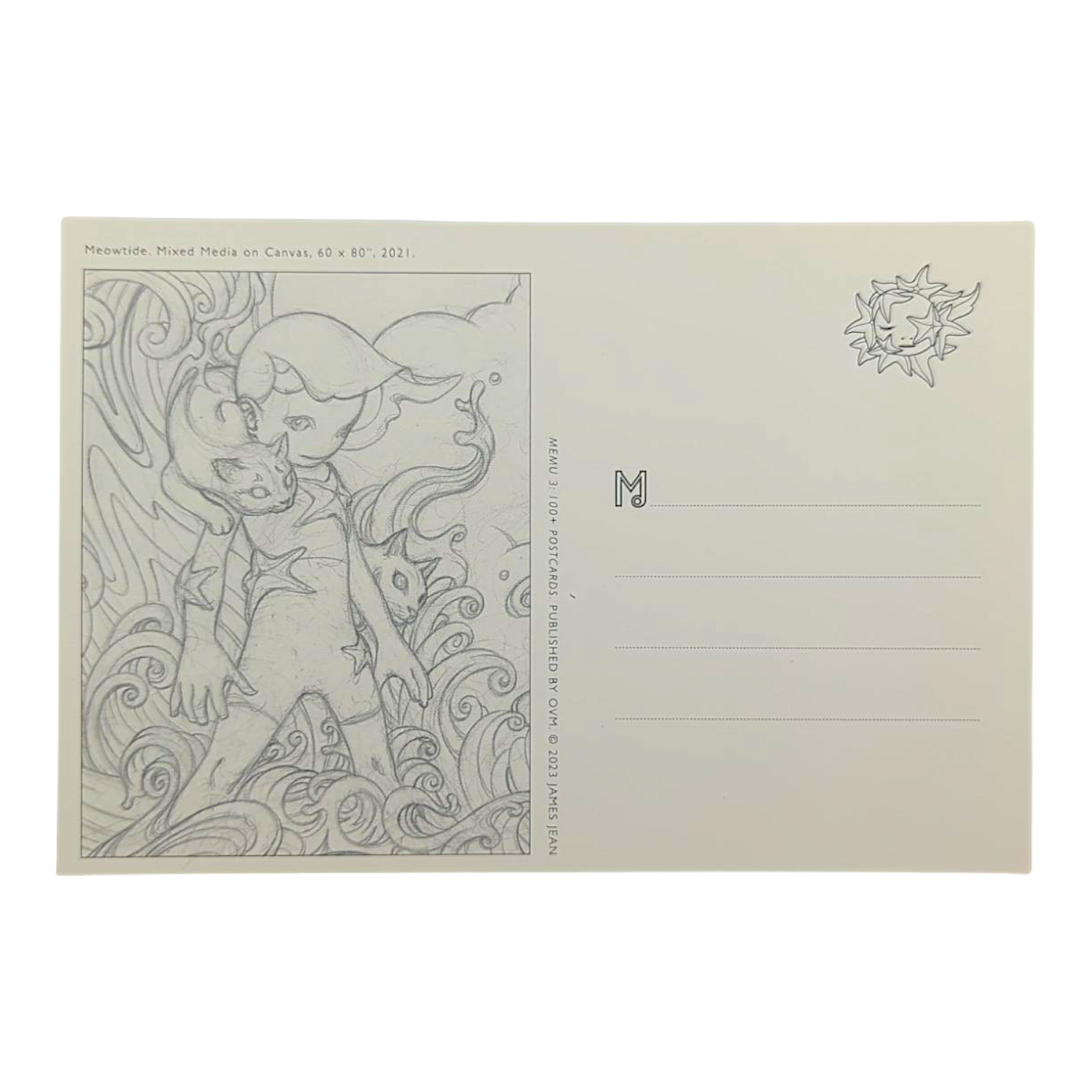 James Jean "Meowtide" Postcard - Arte House