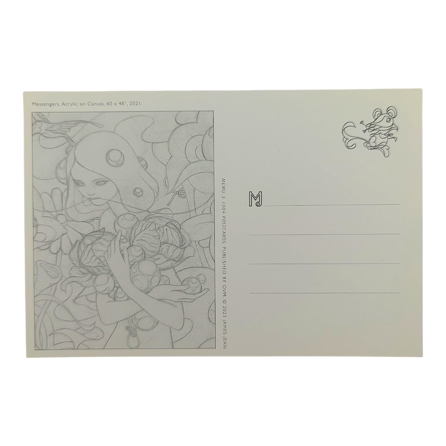 James Jean "Messengers" Postcard
