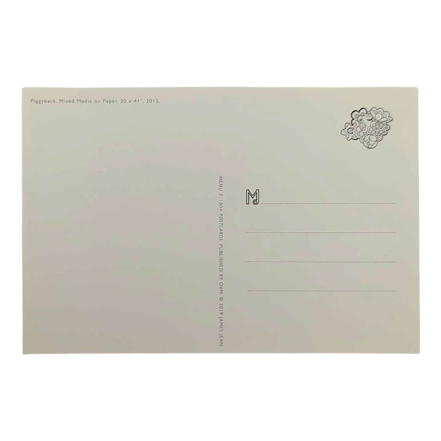 James Jean "Piggyback" Postcard - Arte House