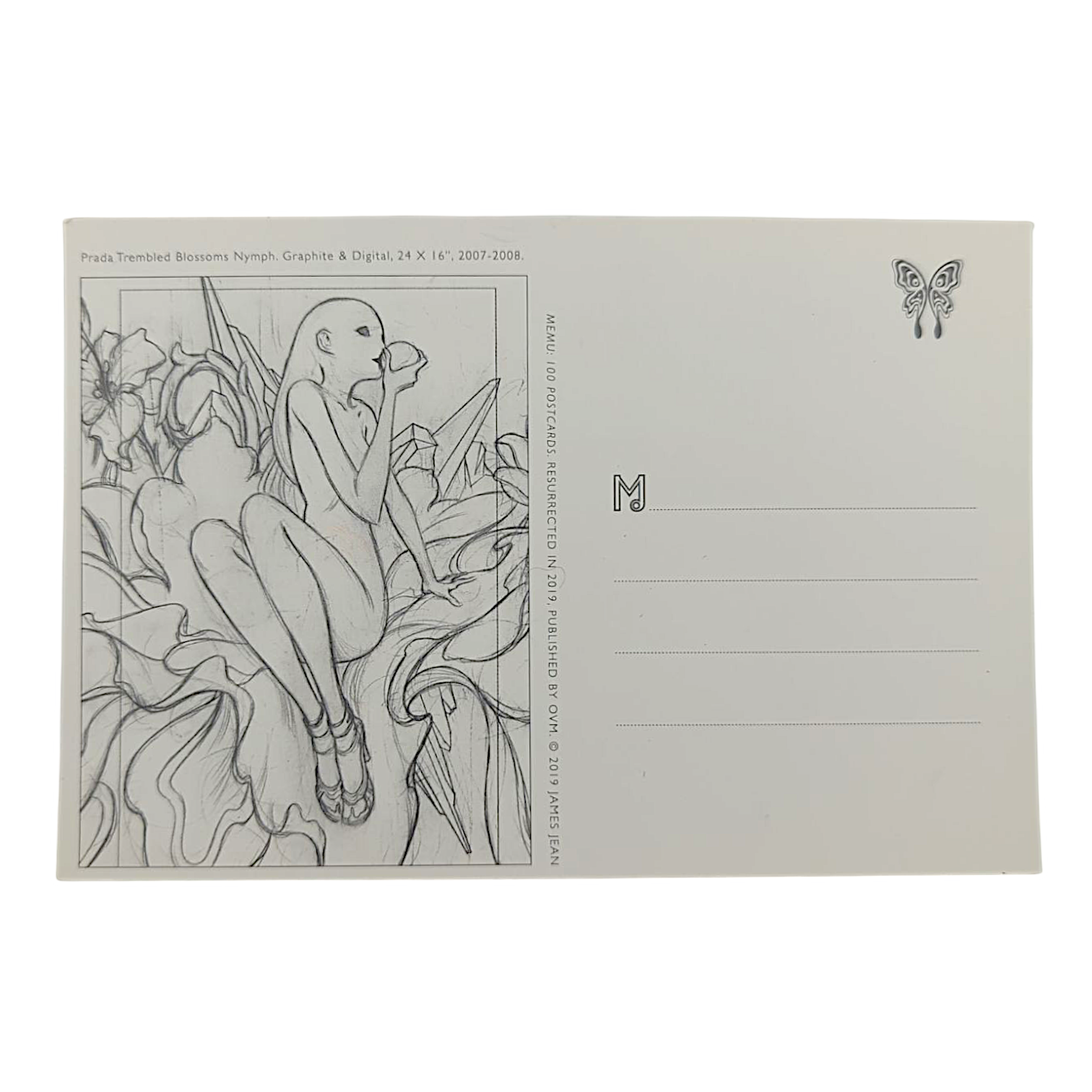 James Jean "Prada Trembled Blossoms Nymph" Postcard