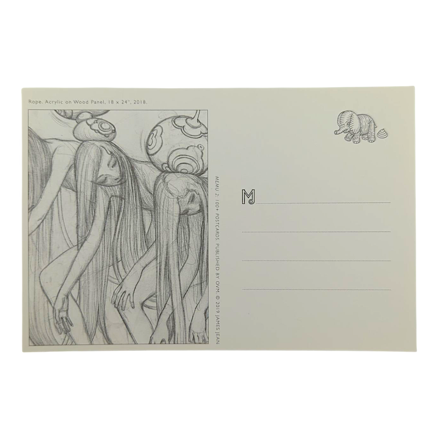 James Jean "Rope" Postcard - Arte House