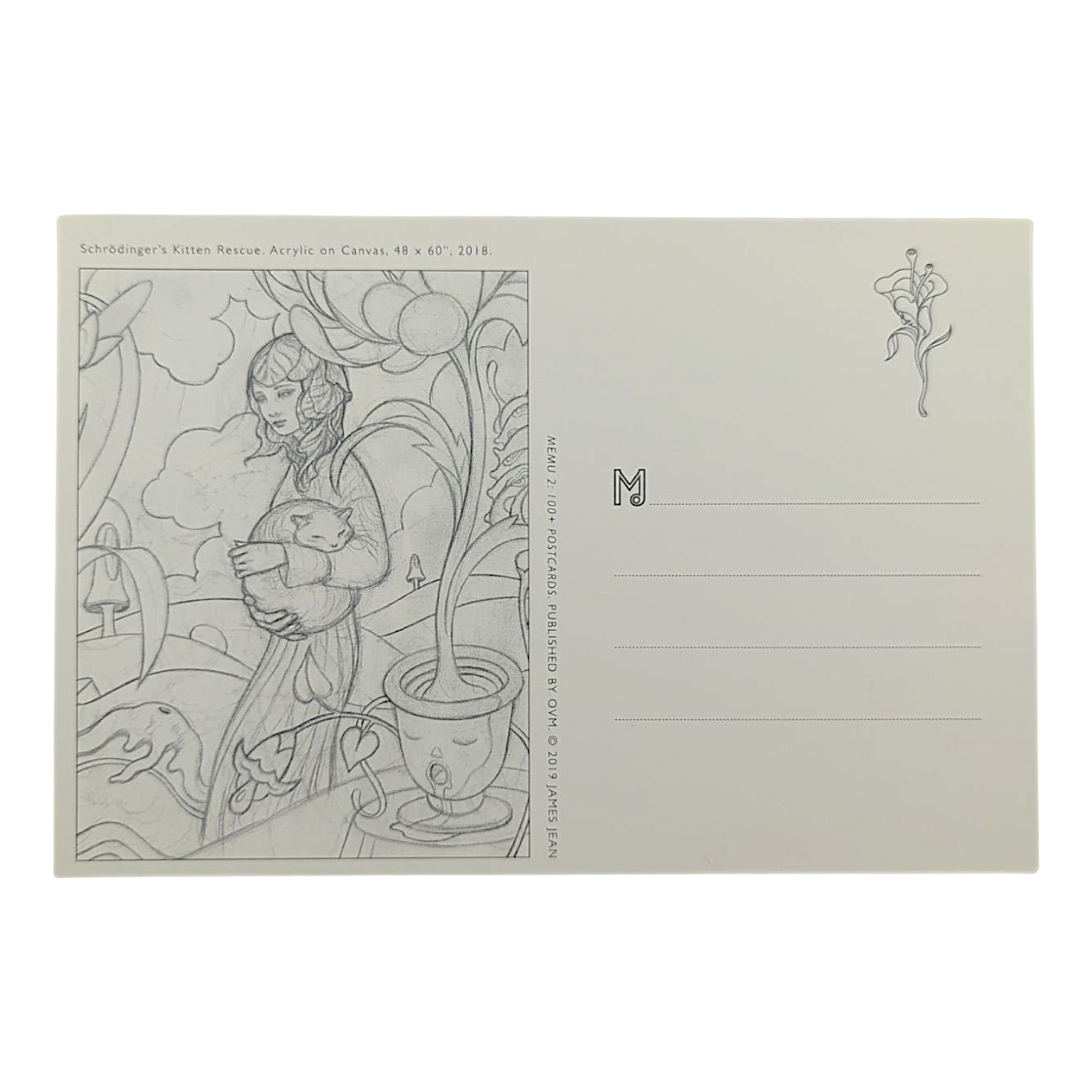 James Jean "Schrödinger's Kitten Rescue" Postcard - Arte House