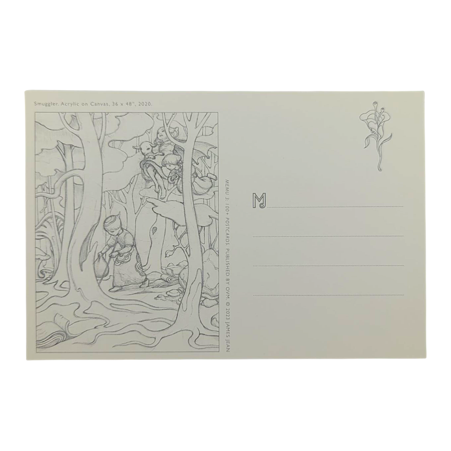 James Jean "Smuggler" Postcard