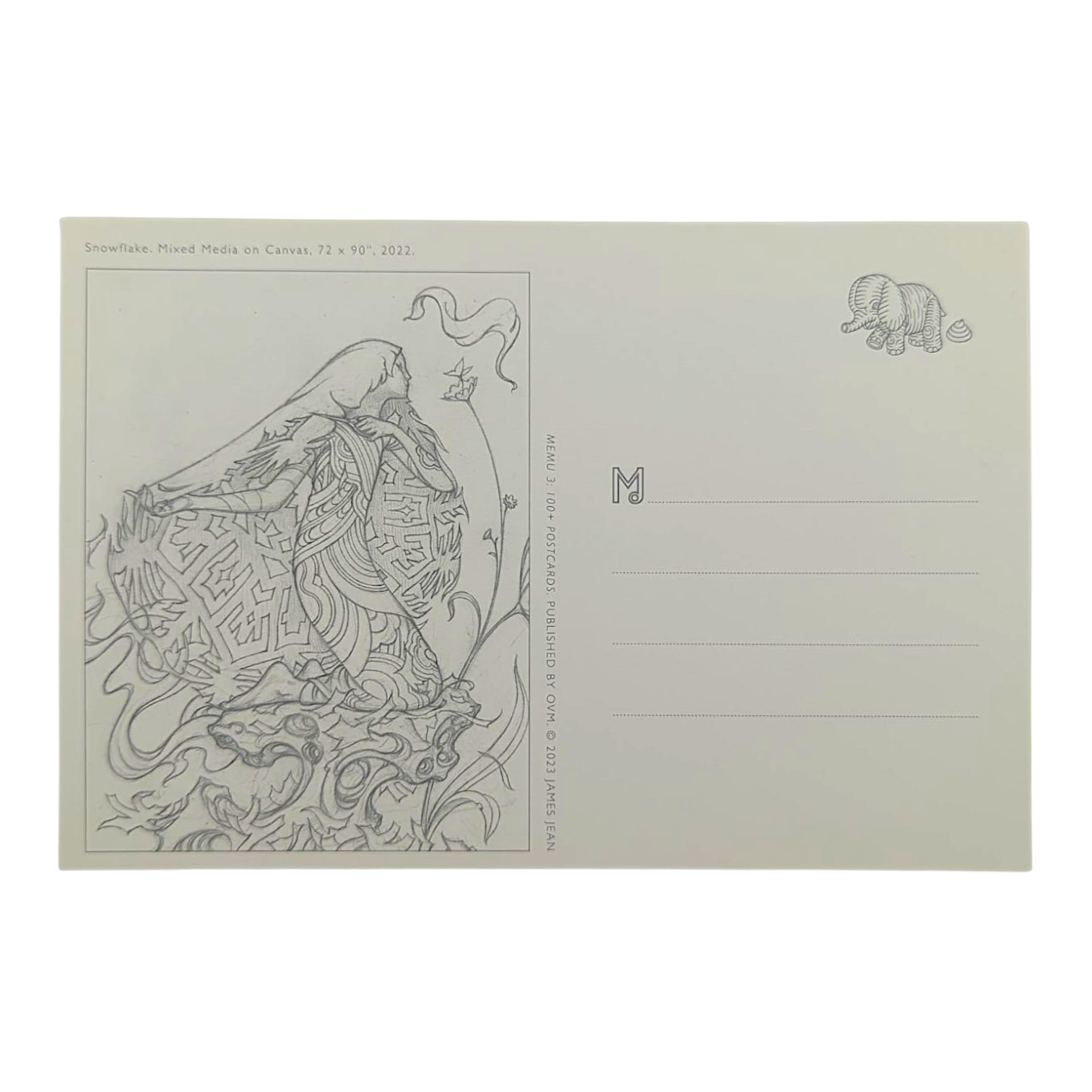 James Jean "Snowflake" Postcard - Arte House