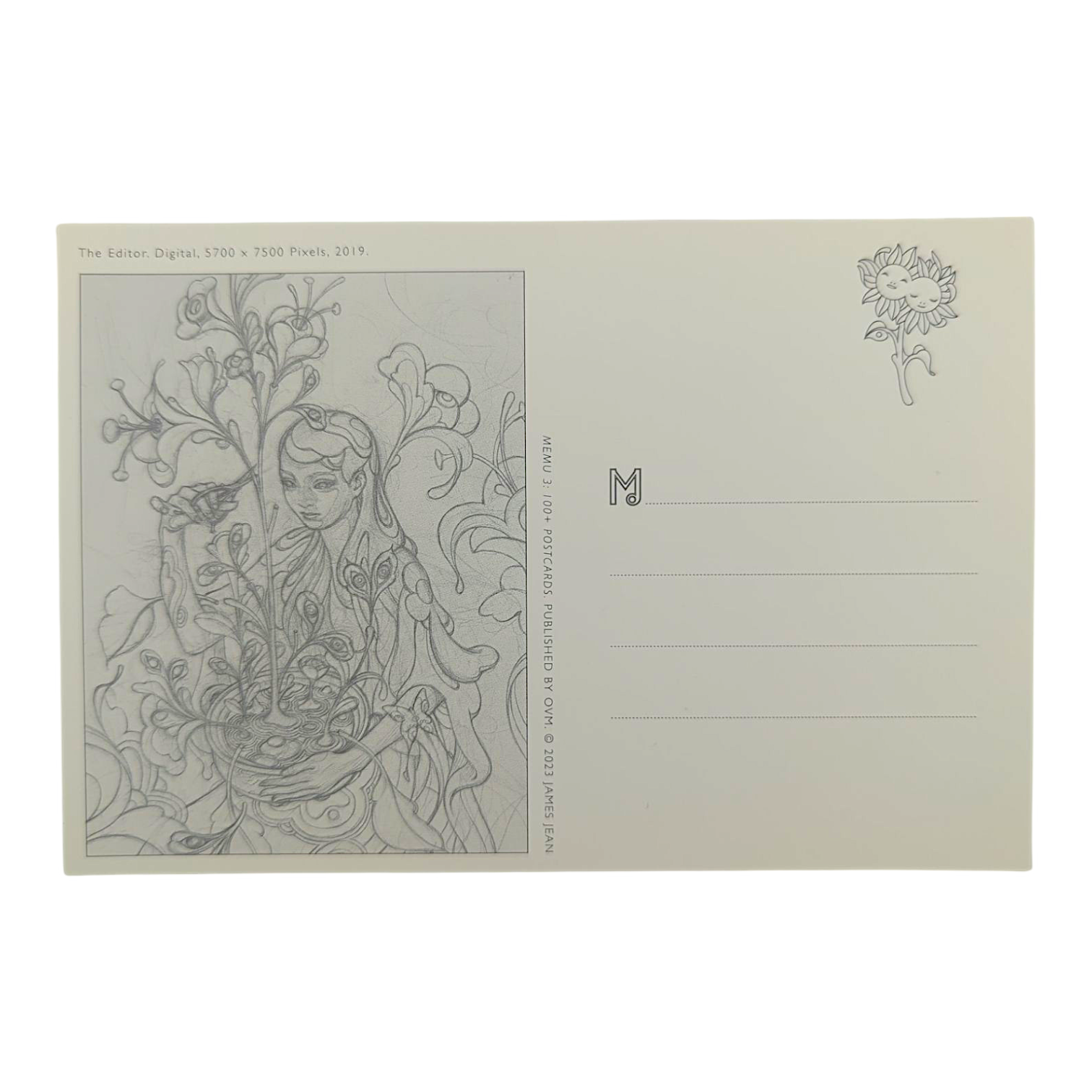 James Jean "The Editor” Postcard - Arte House