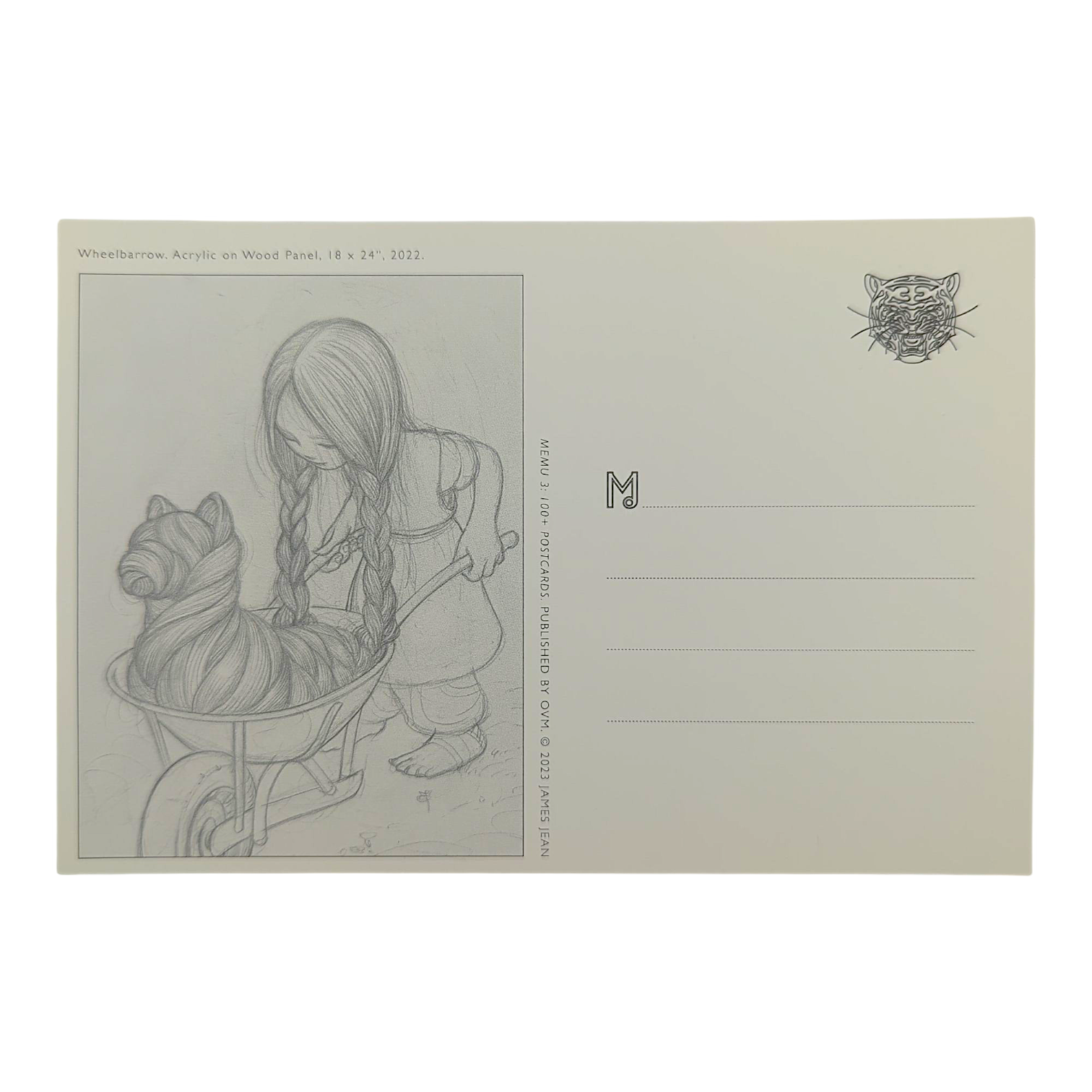 James Jean "Wheelbarrow" Postcard