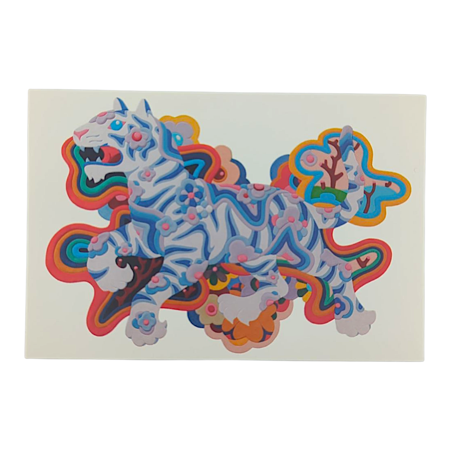 James Jean "White Tiger Rug” Postcard
