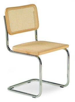 Marcel Breuer Cesca Cane Side Chair - Natural Beech