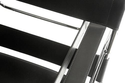 Marcel Breuer Wassily Chair - Black Leather - Arte House