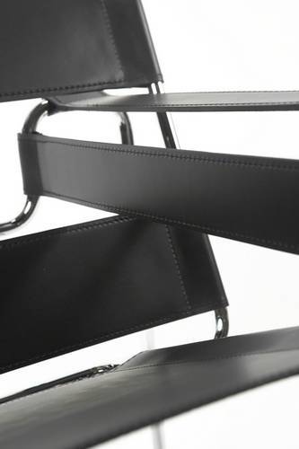 Marcel Breuer Wassily Chair - Black Leather - Arte House