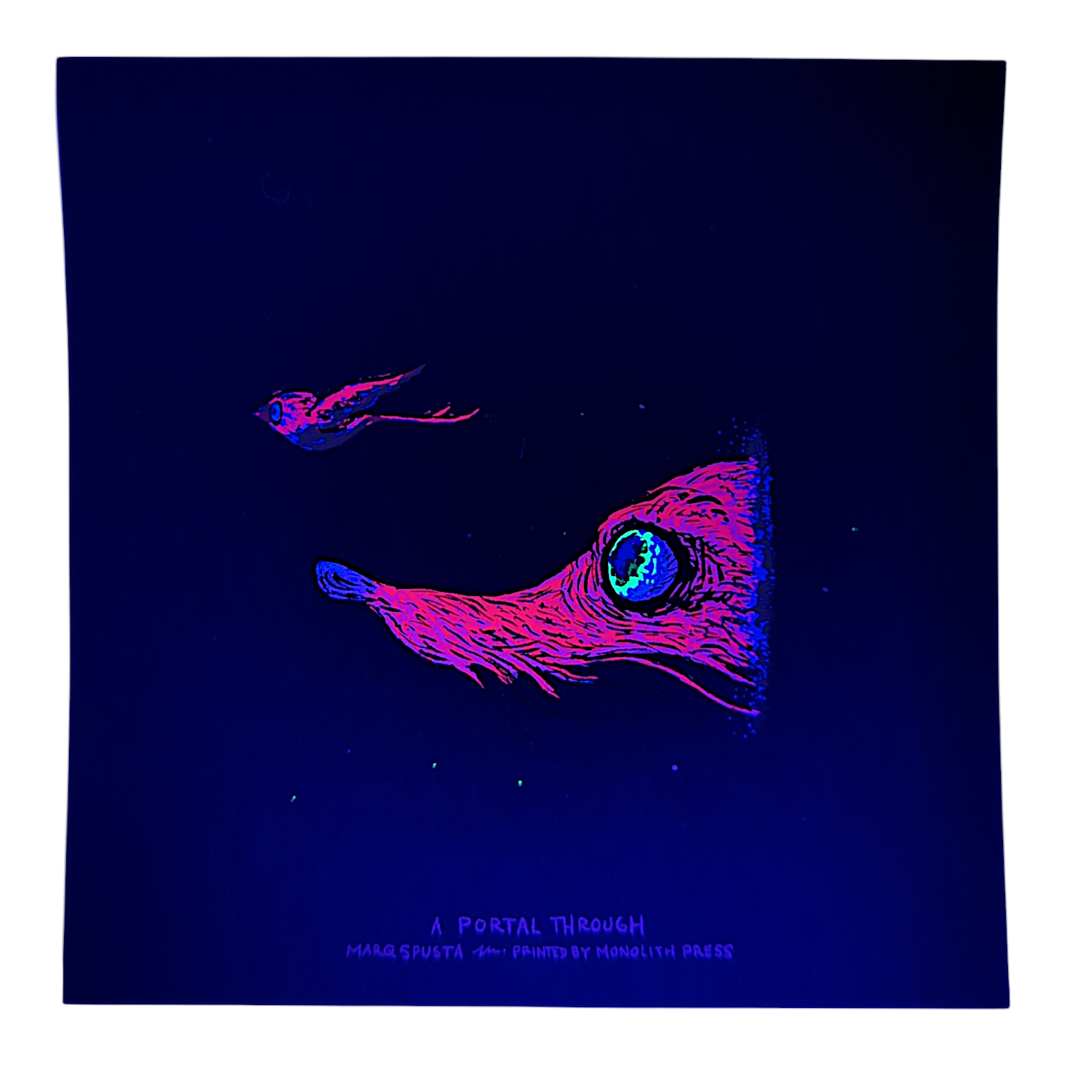 Marq Spusta "A Portal Through" (Black) Mini Print - Arte House