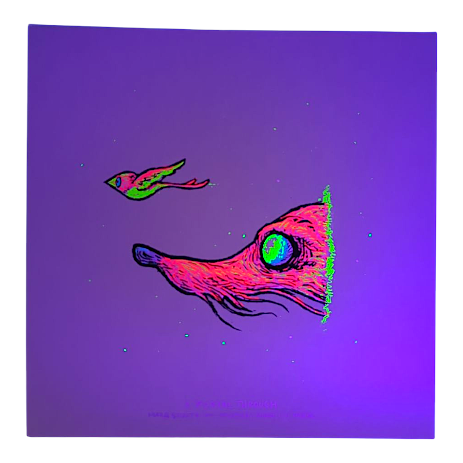 Marq Spusta "A Portal Through" (Timber Wolf Grey) Mini Print - Arte House