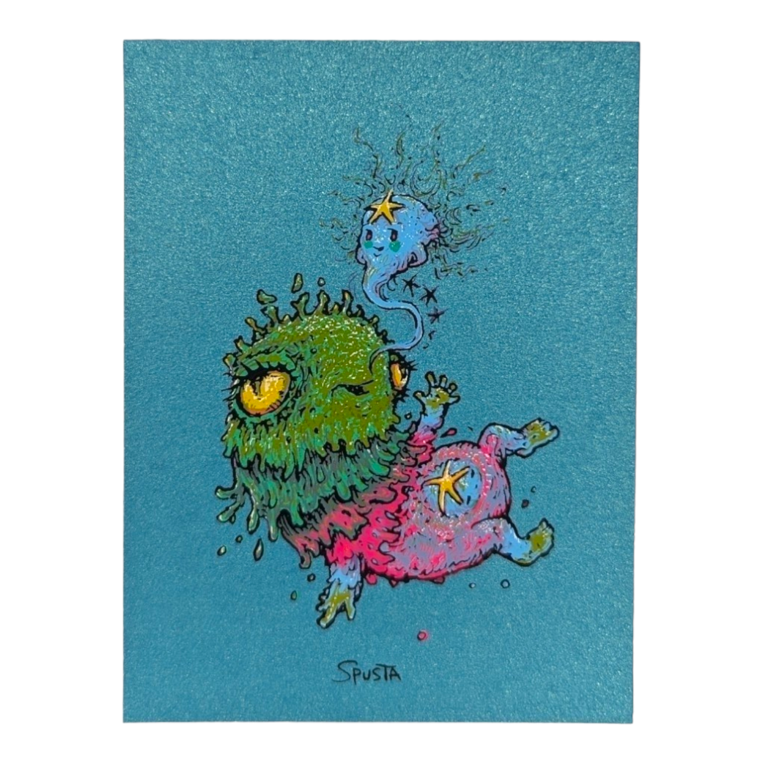 Marq Spusta Baby Creature (Teal Shimmer) Micro Print