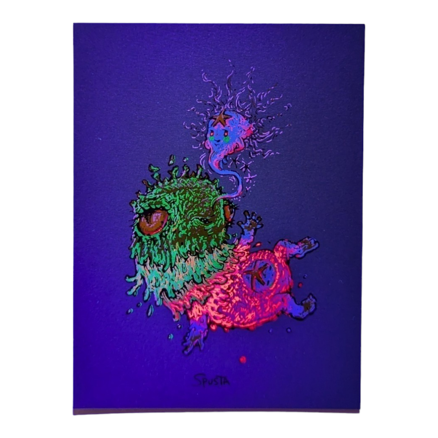 Marq Spusta Baby Creature (Teal Shimmer) Micro Print