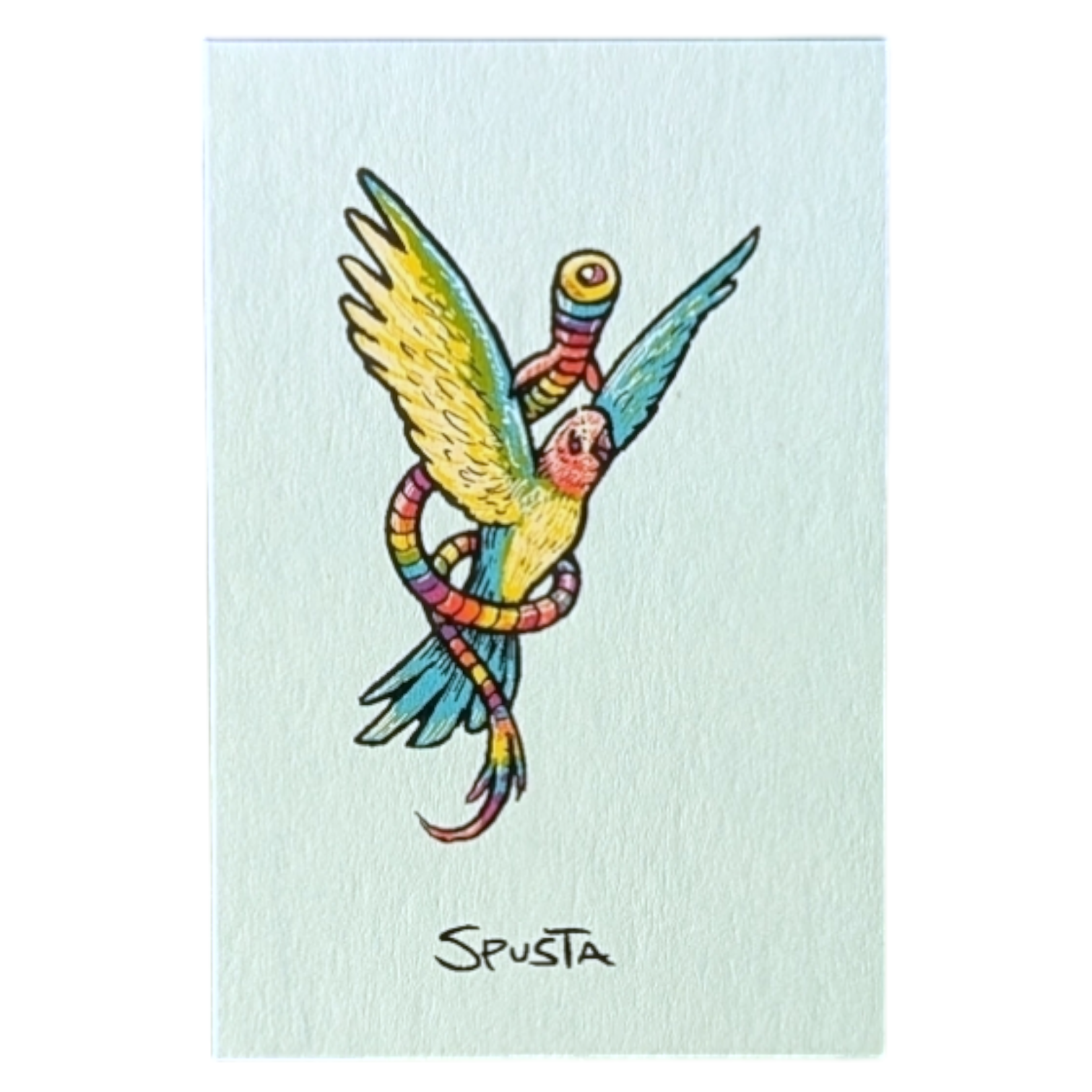 Marq Spusta Bird (Light Blue) Micro Print - Arte House