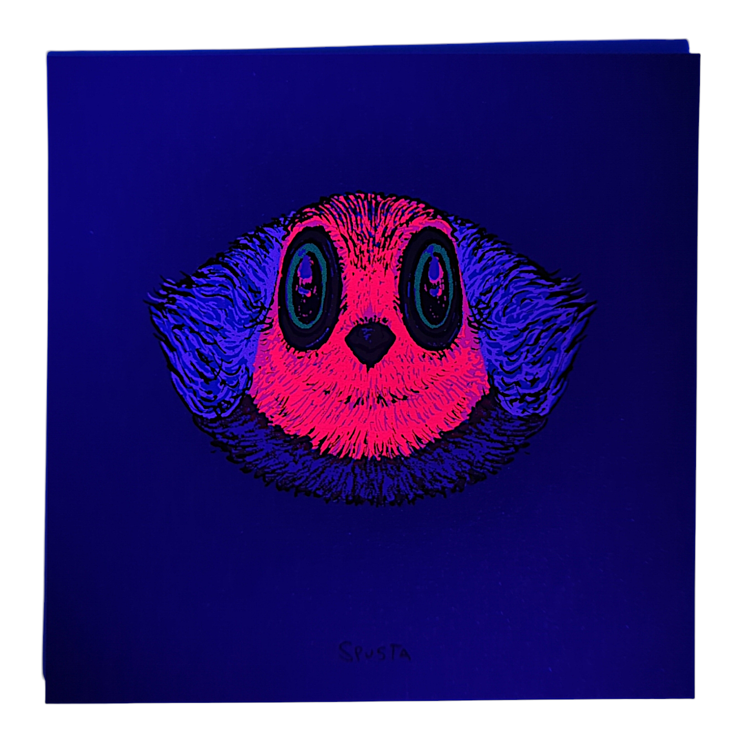 Marq Spusta Bird Up (Teal Shimmer) Micro Print - Arte House